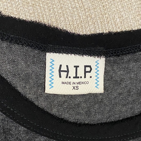 H.I.P. Rounded Bottom Gray Shirt - Picture 2 of 4